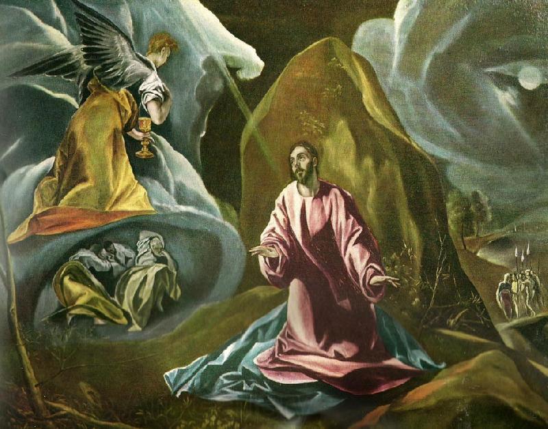 El Greco christ on the mount of olives Spain oil painting art